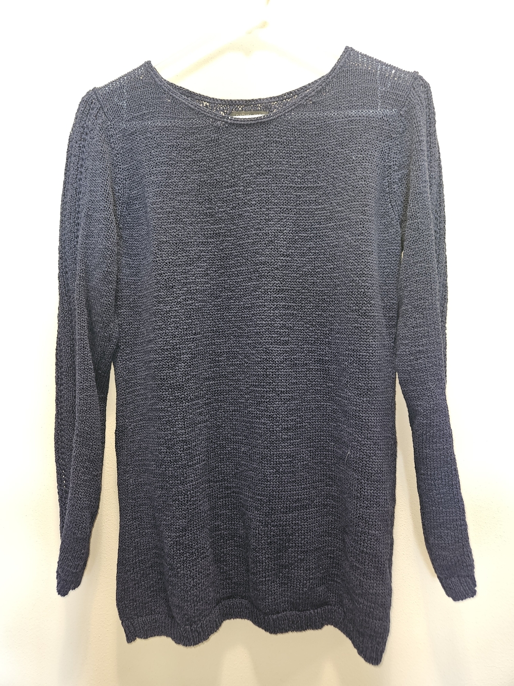 Rachel Zoe Navy Blue Long Sleeve Knit Top